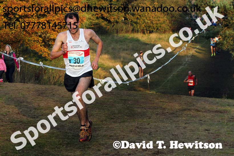 Senior men, National Cross Country Relays, Berry Park, Mansfield. Photo: David T. Hewitson/Sports for All Pics
